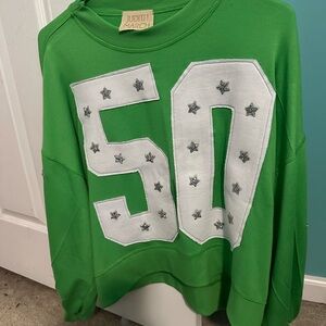 Green Judith March Sweatshirt with 50 Design